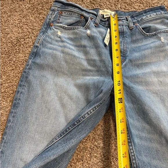 Madewell Light Blue Flare Jeans Low Sluggy Baggy size 27 - Picture 5 of 11